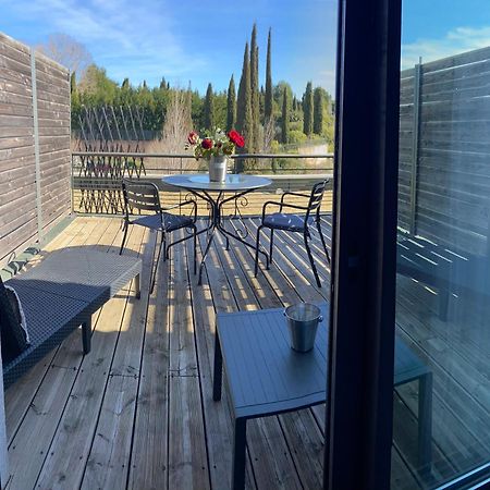 Les Terrasses D'Aix - Studio Avec Grande Terrasse Privee Aparthotel Éguilles Buitenkant foto